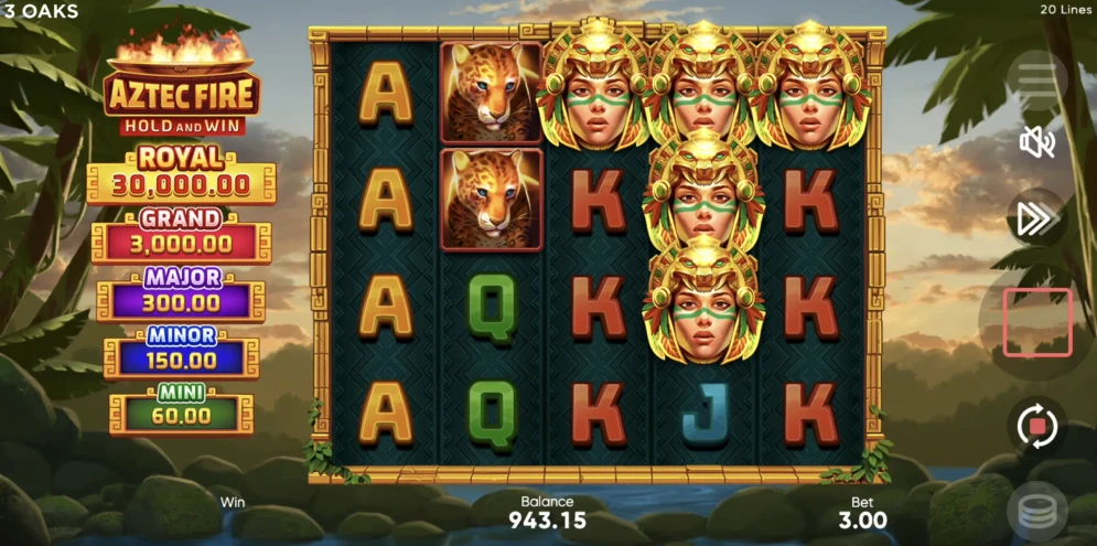 Aztec Fire: Hold and Win Slot