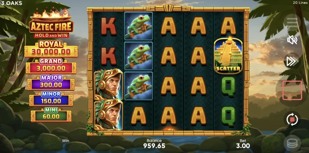 Aztec Fire: Hold and Win Slot