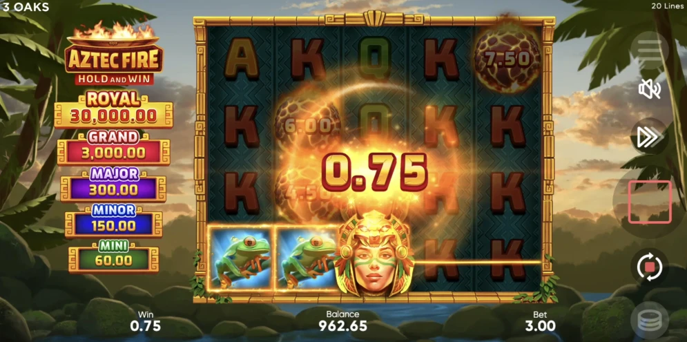 Aztec Fire: Hold and Win Slot